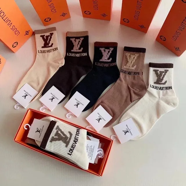 Louis Vuitton Logo Socks LV Monogram