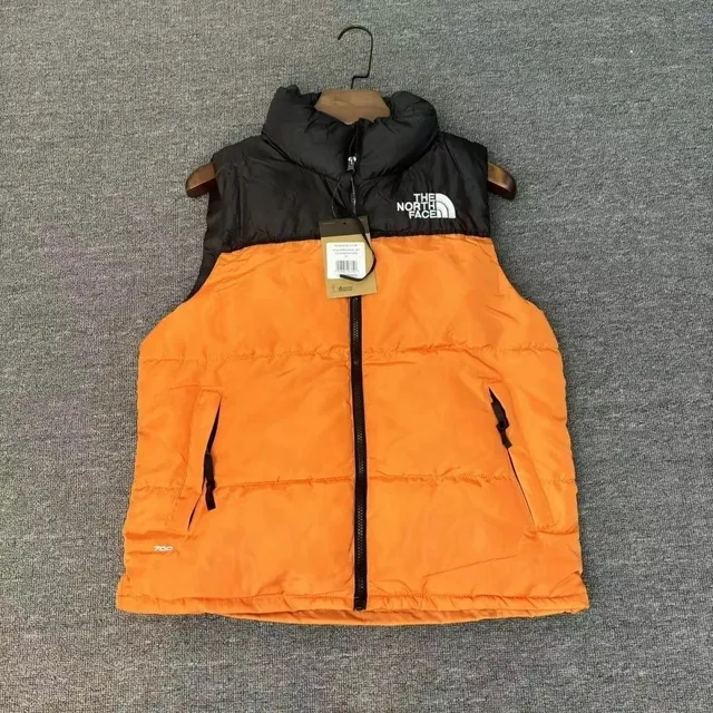 The North Face Nuptse Vest Orange Black