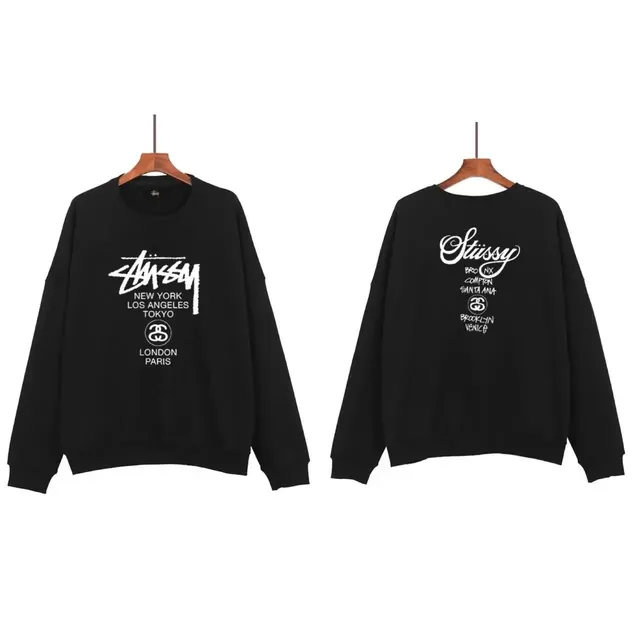Stüssy Crewneck Sweatshirt World Cities Print