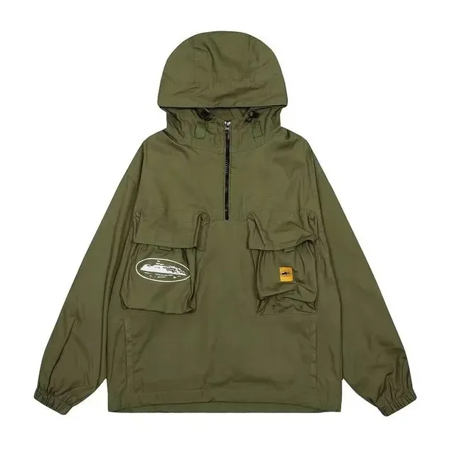 Corteiz Goggle Jacket Olive