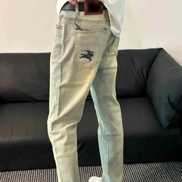 Burberry Jeans Monogram Pocket Embroidery