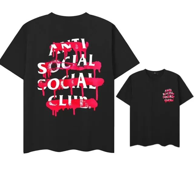Anti Social Social Club Graphic Tee Dripping Logo