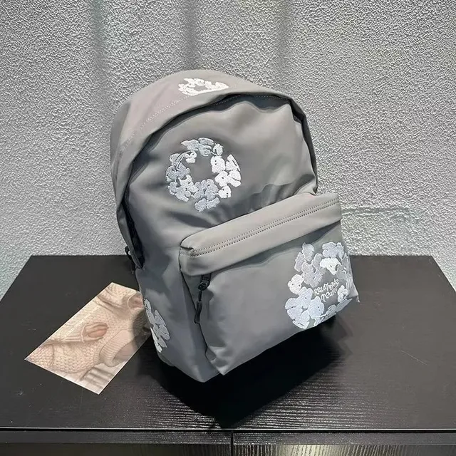 Gallery Dept. Backpack Floral Embroidery Grey