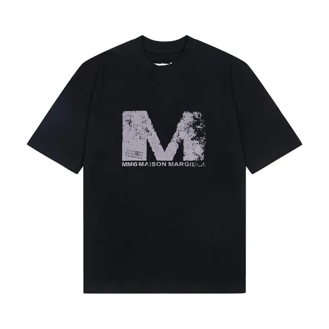 Maison Margiela Logo T-Shirt Distressed MM6 Print