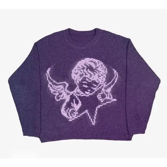 Corteiz Cupid Graphic Knit Sweater