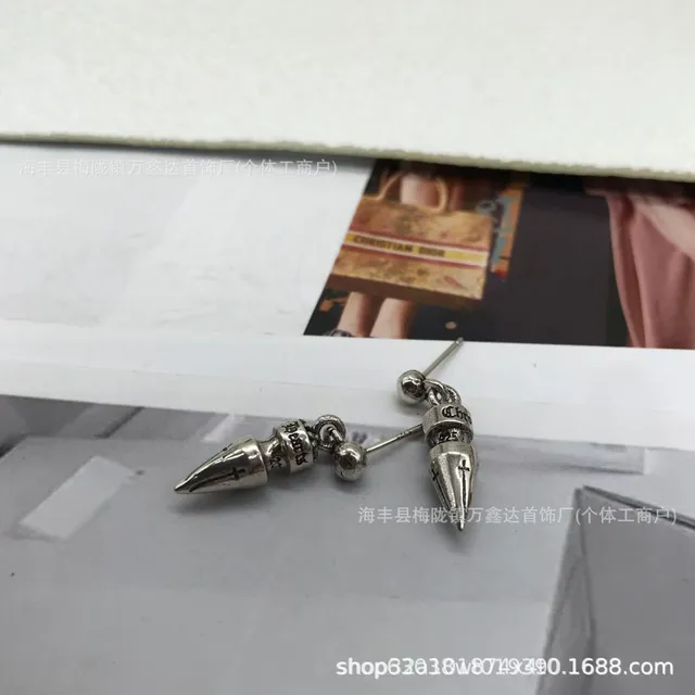 Chrome Hearts Spikes Earring Cross & Spike