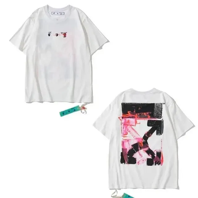 Off-White Graphic T-Shirt Abstract Print