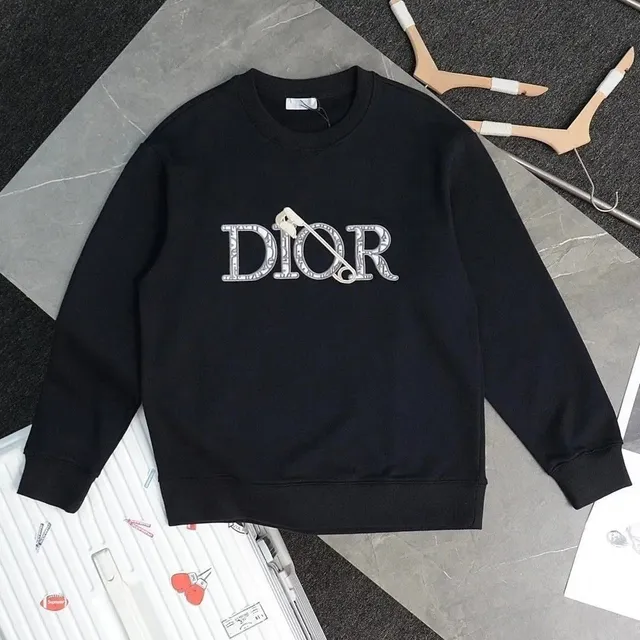 Dior Logo Sweatshirt Oblique Logo with Safety Pin