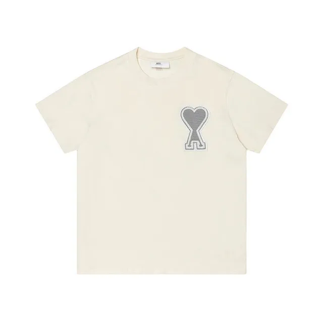 Amiri Heart Logo Tee Embroidered Heart
