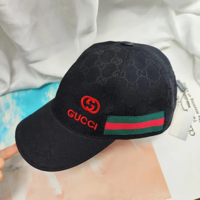 Gucci Baseball Cap GG Monogram with Web Stripe