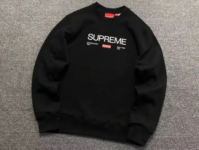 Supreme Crewneck Sweatshirt Established 1994 Box Logo
