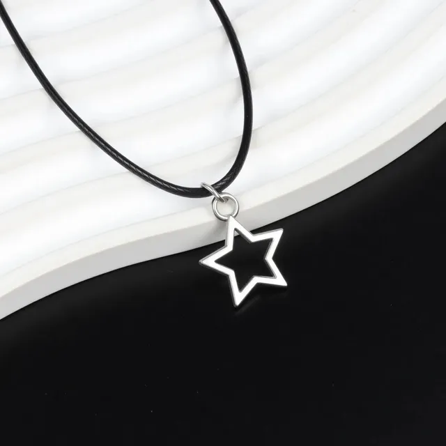 Star Pendant Necklace Outline Star Charm