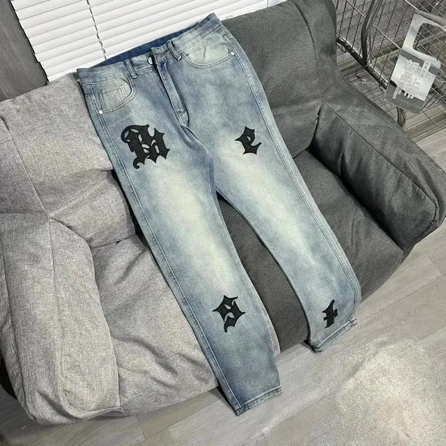 Chrome Hearts Jeans Gothic Logo Patch