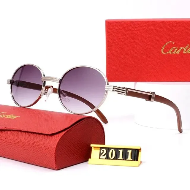 Cartier Sunglasses Round Metal Frame