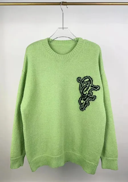 Balenciaga Knit Sweater Intarsia Logo