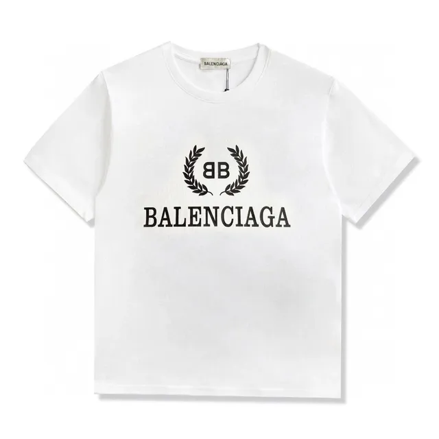 Balenciaga Logo T-Shirt Laurel Wreath