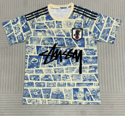 Stüssy × Japan National Team Soccer Jersey Comic Print