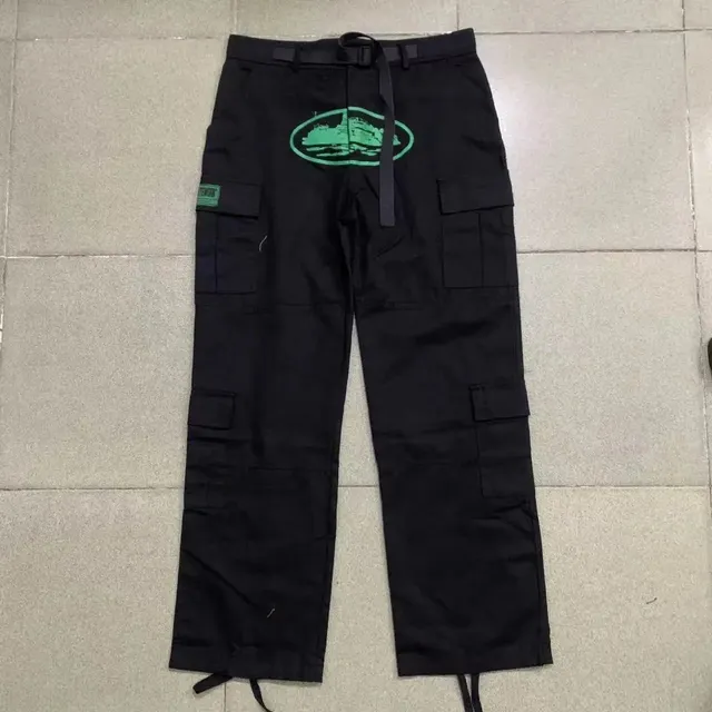Travis Scott Cargo Pants Green Logo