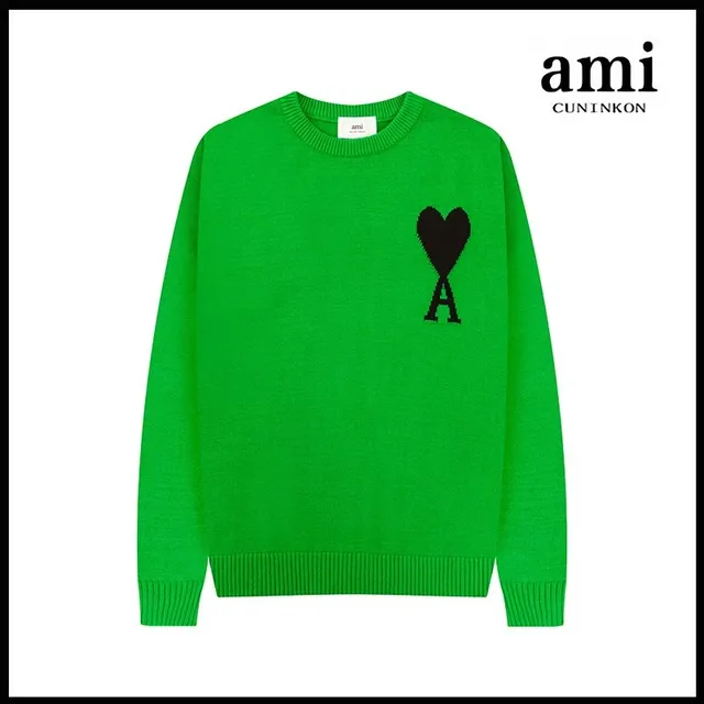AMI Paris Knit Sweater Heart Logo