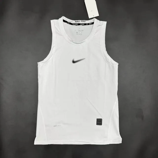 Nike Pro Tank Solid White