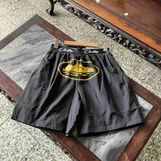 Corteiz Boxer Shorts Gold Logo