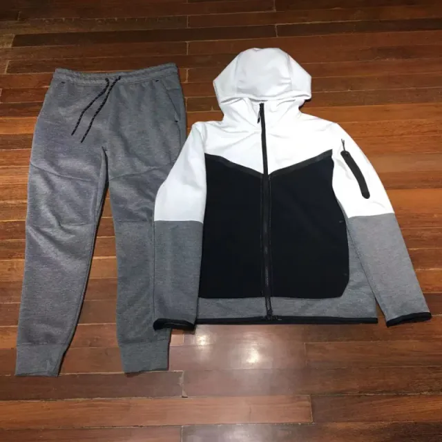 black and white matching dark gray