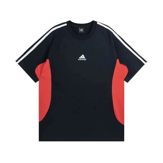 Balenciaga × Adidas T-Shirt Three-Stripe Panel