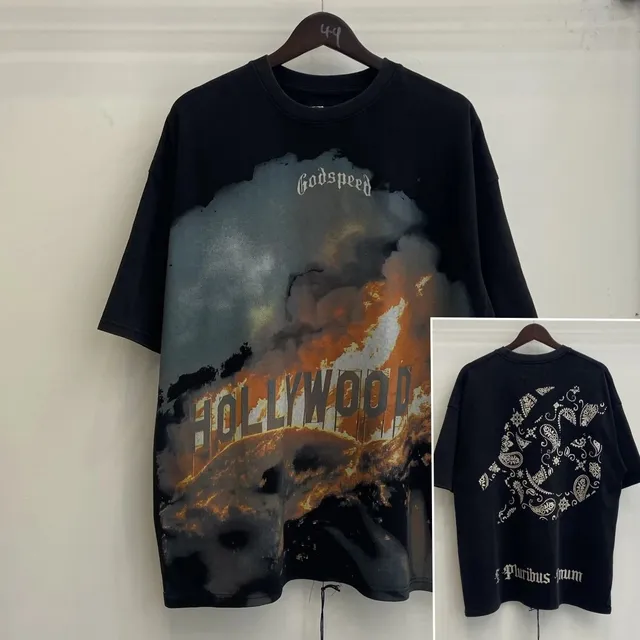 Godspeed Hollywood Tee Burnout Graphic