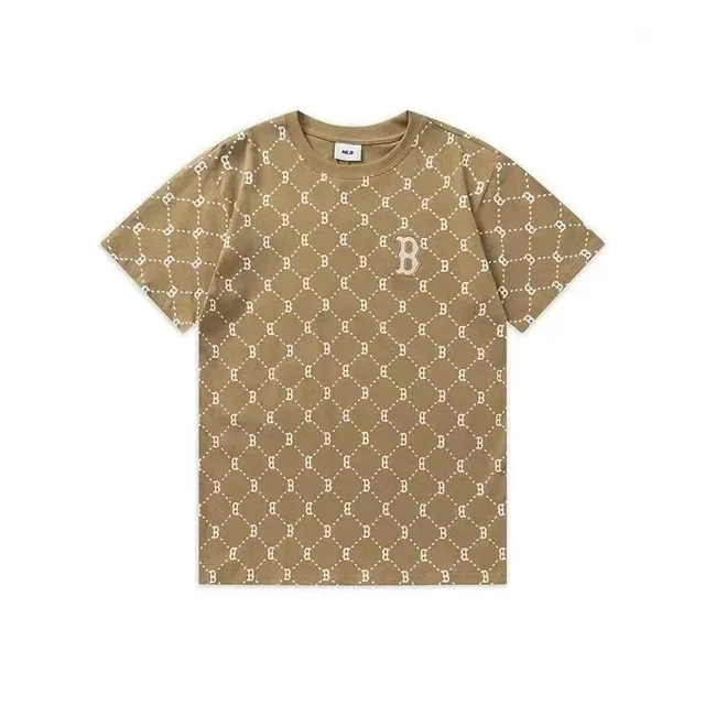 BAPE Logo Print T-Shirt Diamond B Pattern