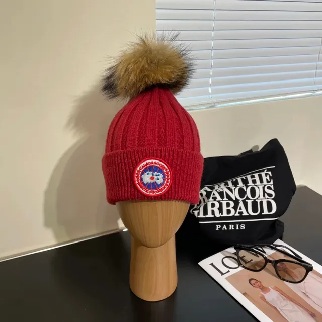 Canada Goose Arctic Program Toque with Fur Pom-Pom