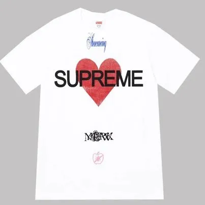 Supreme Heart Tee Mark Gonzales Collaboration