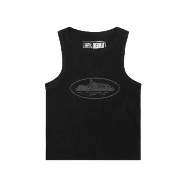 Corteiz Ribbed Tank Top Cruise Ship Graphic