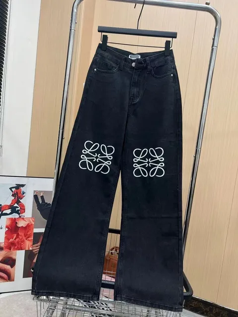 Bottega Veneta Wide-Leg Jeans Embroidered Logo