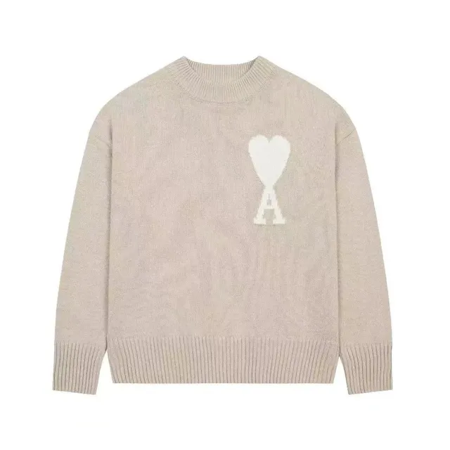 Off-White Knit Sweater Heart Logo