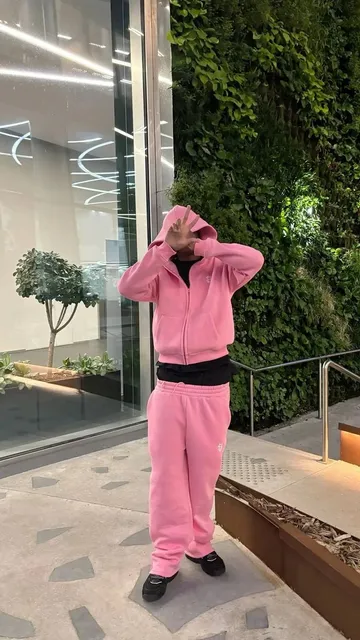 Suvene Zip-Up Hoodie Cotton Fleece