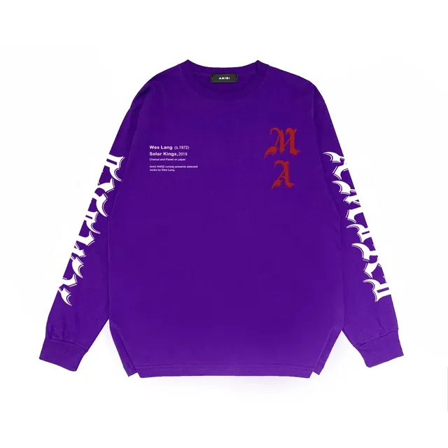 Amiri Long Sleeve Tee Wes Lang Solar Kings Print