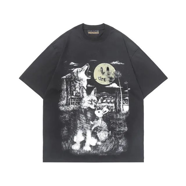 Drew House Graphic Tee Howling Wolf
