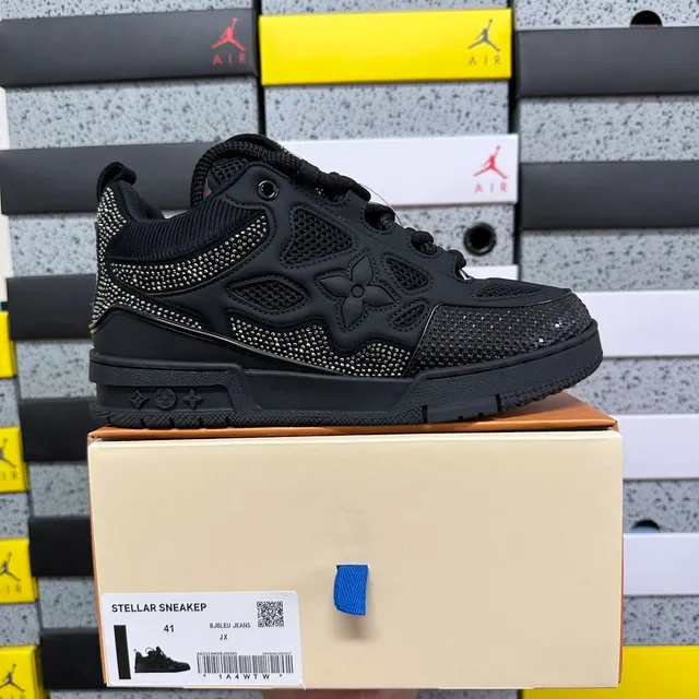 Louis Vuitton Stellar Sneaker Black Crystal