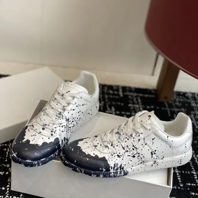 皮面泼墨白黑