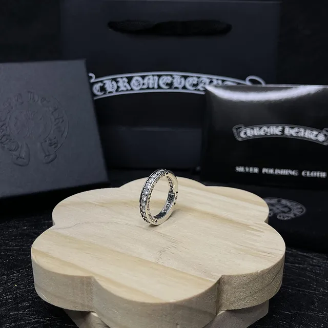 Chrome Hearts Cross Ring Pave Diamond