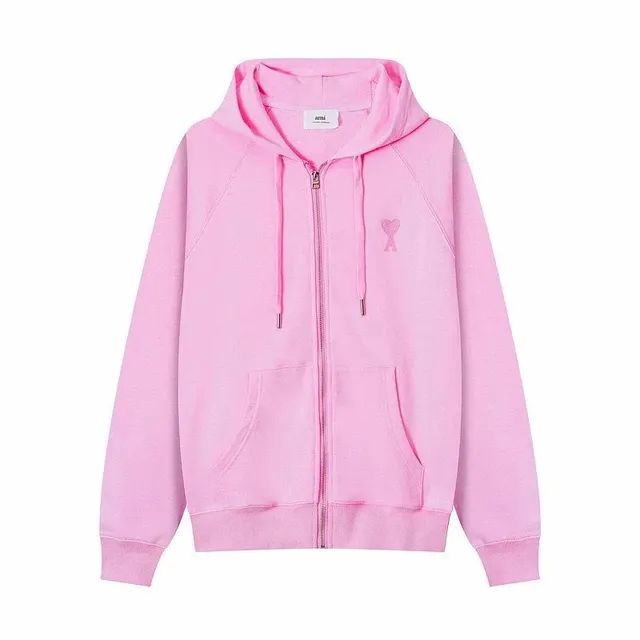 Amiri Zip-Up Hoodie Heart Logo