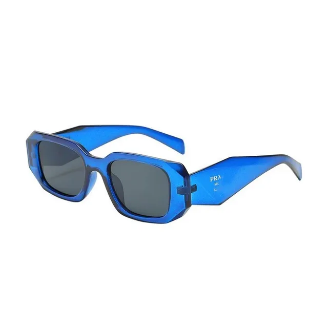 Prada Square Sunglasses Transparent Blue Frame