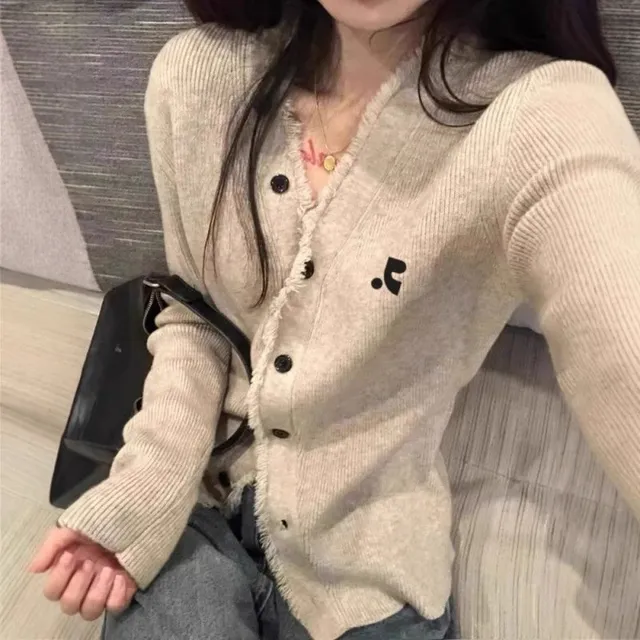 Cardigan Frayed Hem