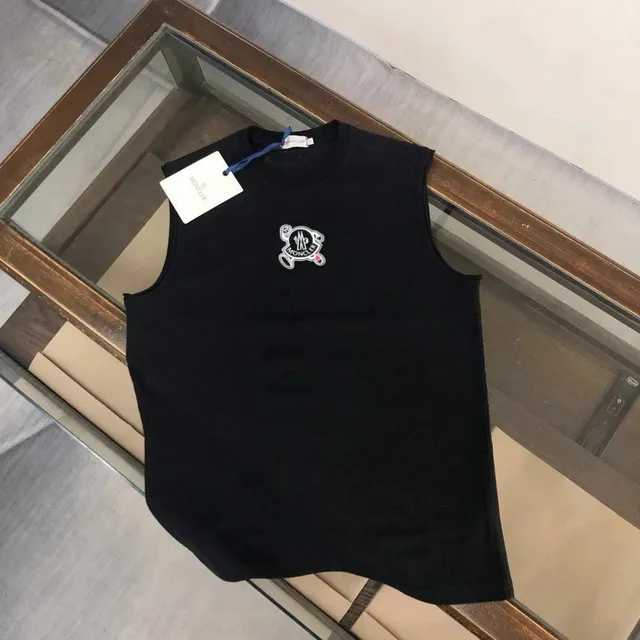 Moncler Sleeveless Top Logo Embroidered