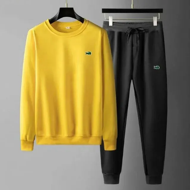 Lacoste Crewneck Sweatshirt and Joggers Set Two-Piece Lounge Set