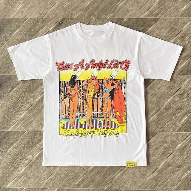 Graphic T-Shirt Cough Syrup Surf Shop Print