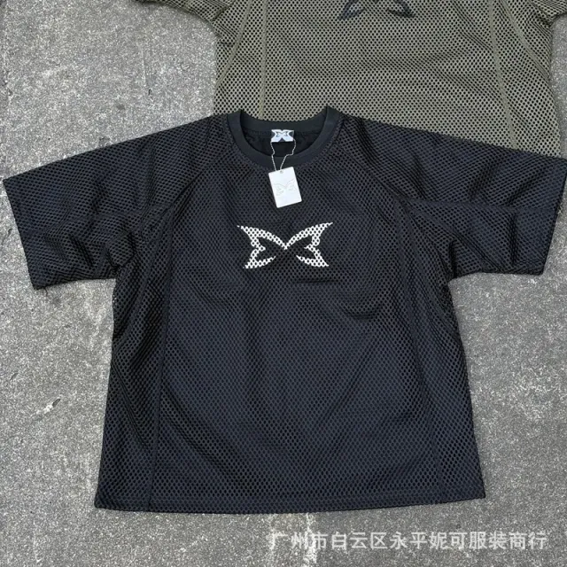 Fragment Design Mesh T-Shirt Butterfly Logo