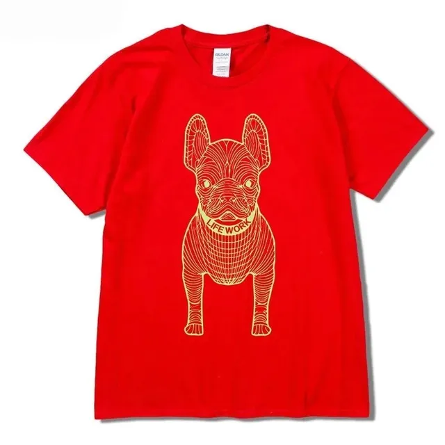 Gildan Graphic T-Shirt French Bulldog Print