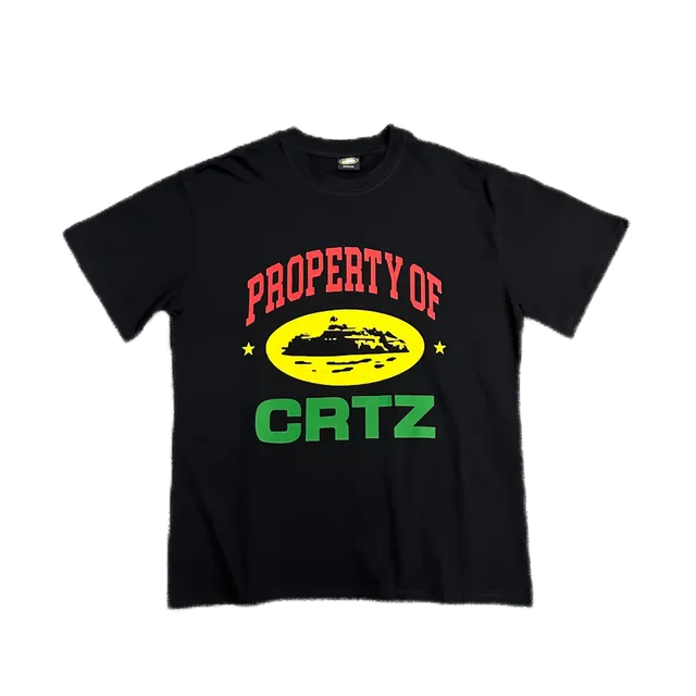 Corteiz Property of CRTZ Tee Rasta Graphic