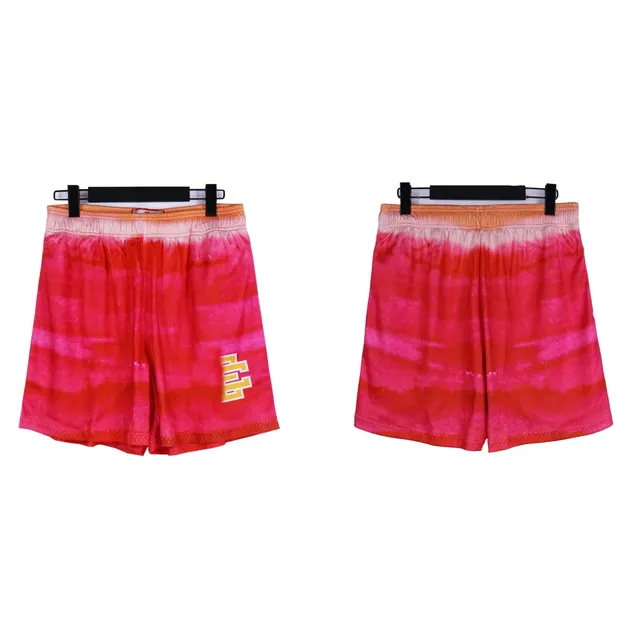 Fear of God Essentials Tie-Dye Shorts Gradient Pink-Red